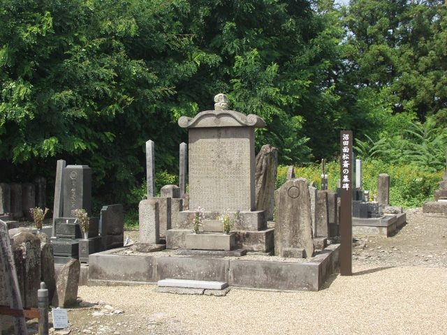 沼田面松斎の墓